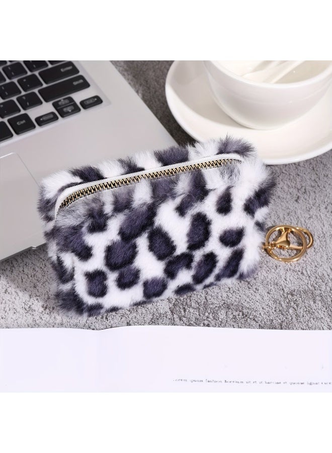 Goolsky A Stylish Leopard Print Women'S Coin Purse, Trendy And Versatile, Made of PU, Featuring a Short Design with a Large Capacity, Multiple Card Slots, And a Multifunctional Plush Coin Pouch - Image 5