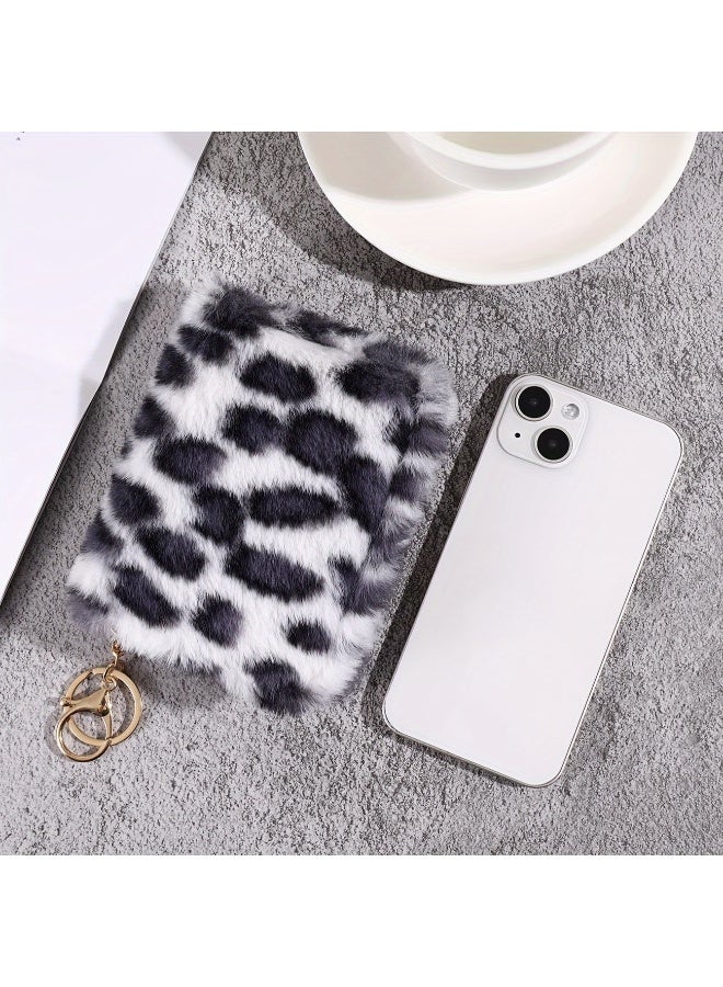 Goolsky A Stylish Leopard Print Women'S Coin Purse, Trendy And Versatile, Made of PU, Featuring a Short Design with a Large Capacity, Multiple Card Slots, And a Multifunctional Plush Coin Pouch - Image 4