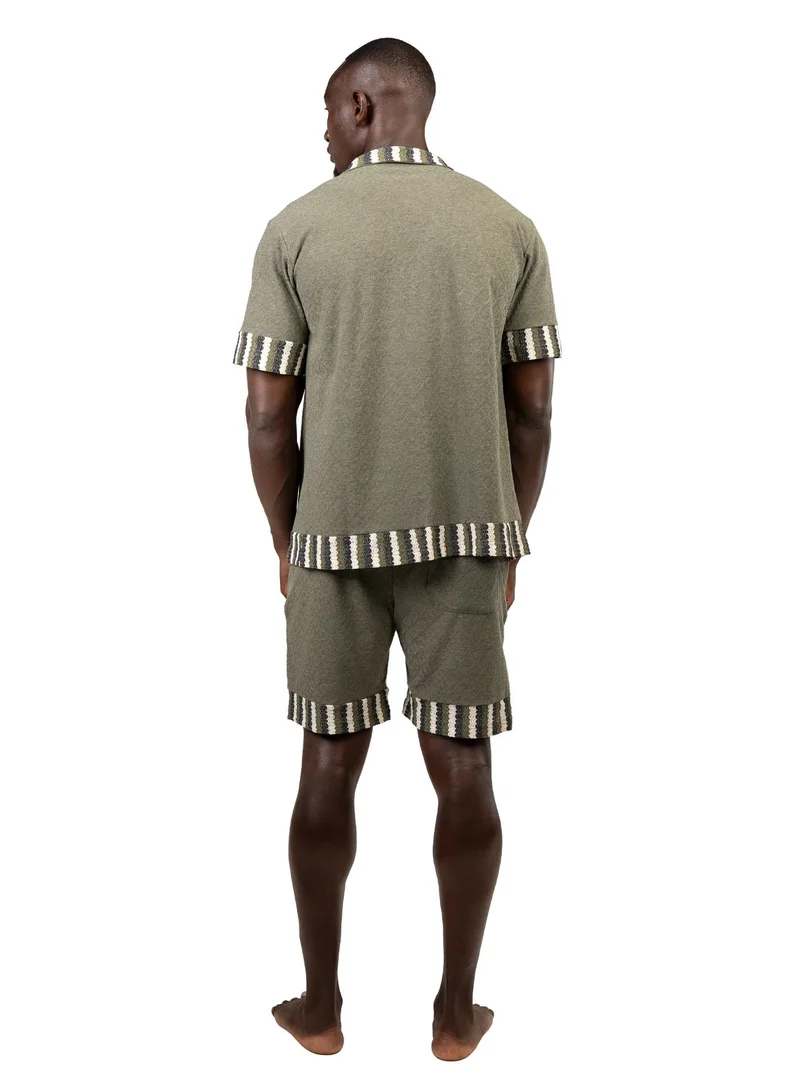 Tanjim Squad SHORELINE CO-ORD SET - OLIVE