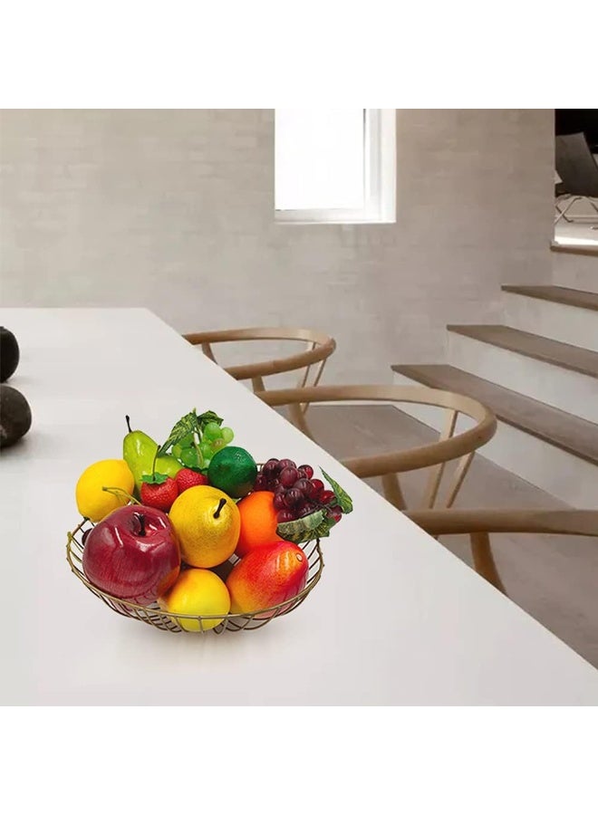 LATIFA 17 Pcs Fake Fruit, Simulation Fruit Props for Photography, Display, Lifelike Realistic Artificial Fake Fruits - Image 2