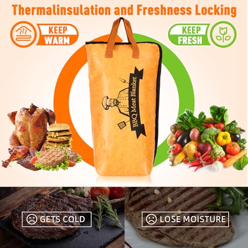 Bolycen BBQ Blanket for Resting Meat-Air Fryer/Dough/Kitchen/Smoker Accessories Party Picnic Camping-Insulated Bag for Brisket/Pork Shoulder/Turkey-Anniversary Birthday Gift for Men (23in) - Image 5