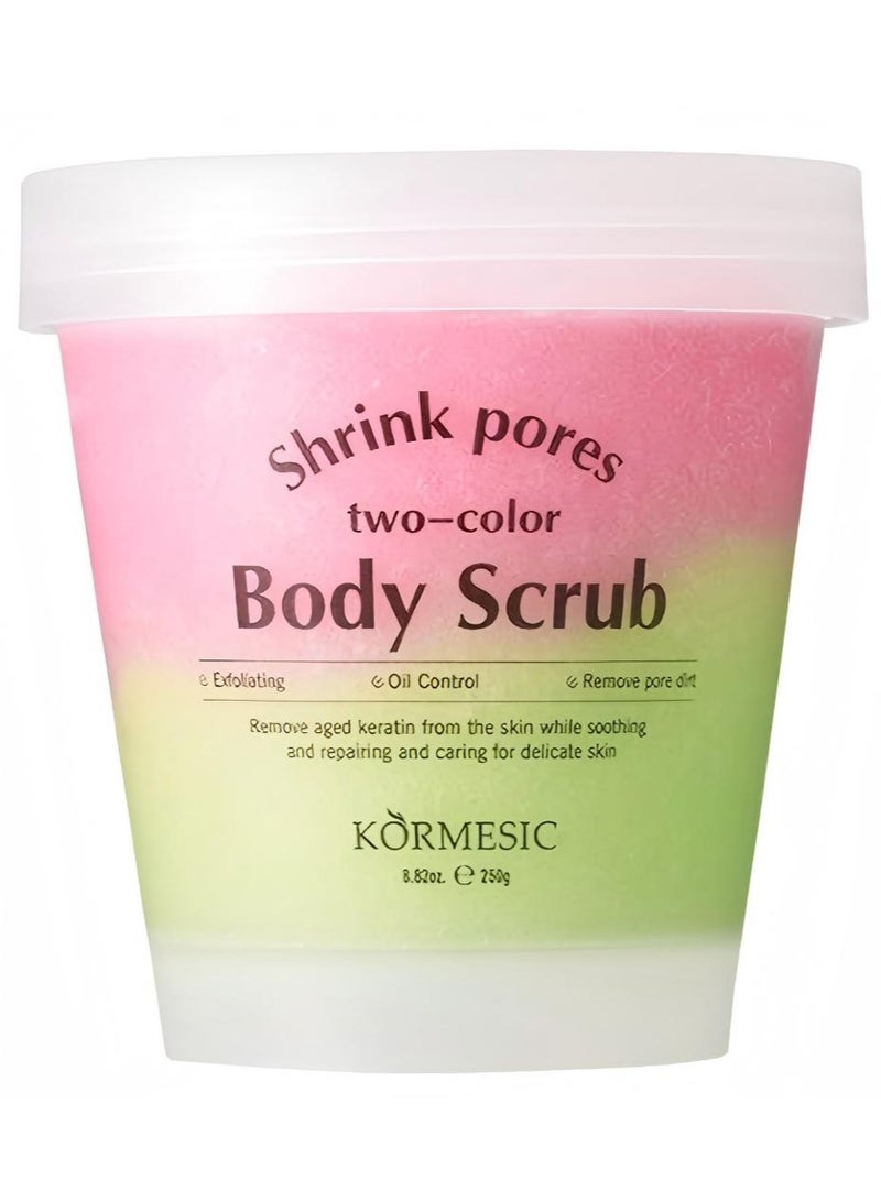 Kormesic Green Tea Dual-Color Body Scrub - Refreshing Exfoliation & Purifying - Image 1