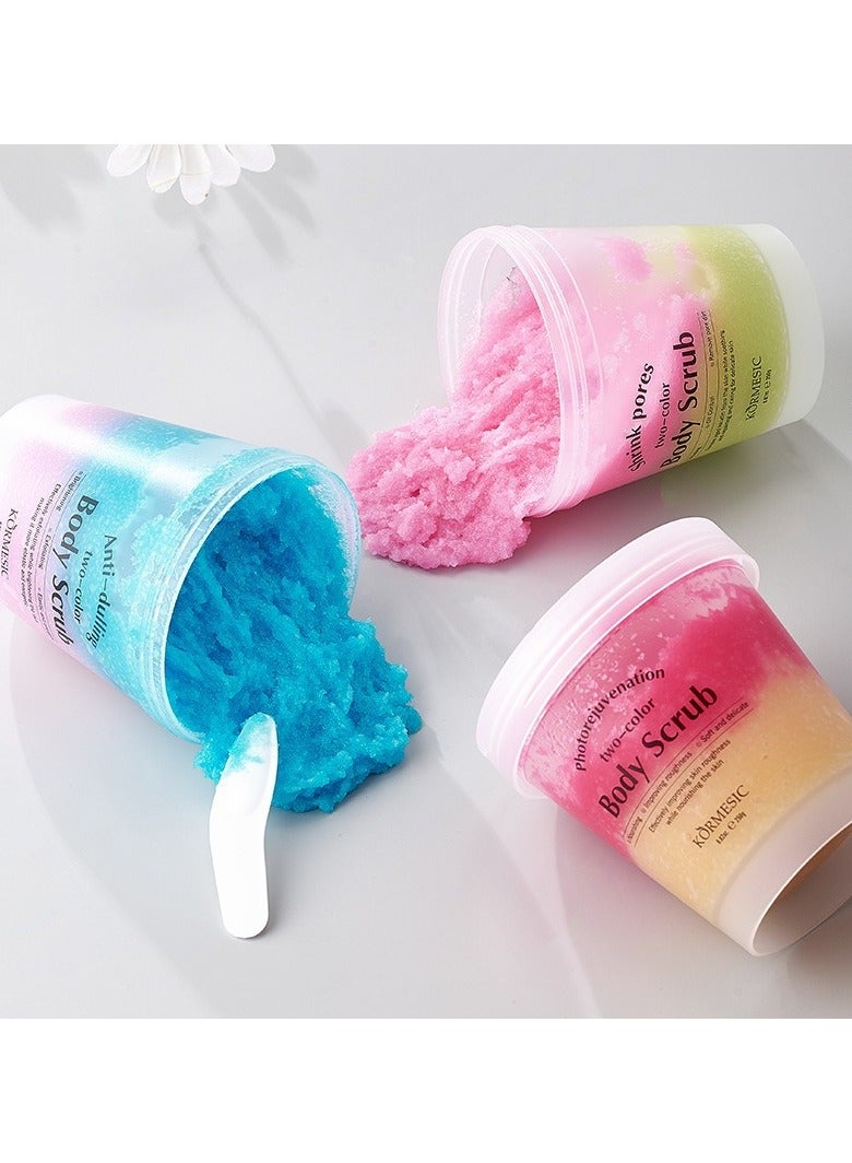 Kormesic Green Tea Dual-Color Body Scrub - Refreshing Exfoliation & Purifying - Image 3