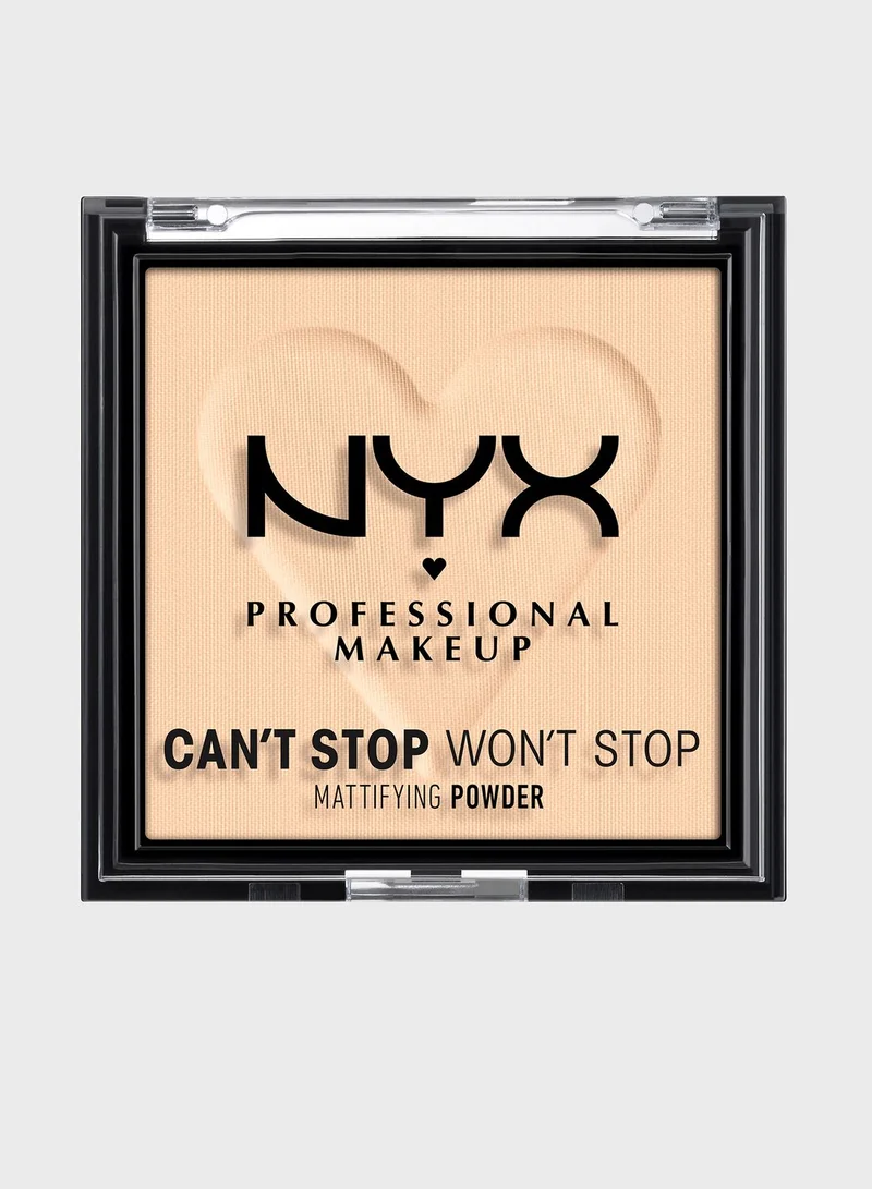 NYX PROFESSIONAL MAKEUP Can'T Stop Won'T Stop Mattifying Powder  Light