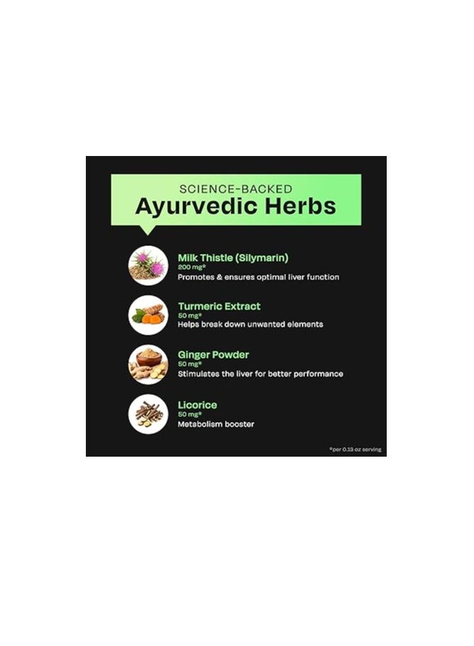 Auric Liver Detox Effervescent 20 Tablets Fizzy Water With 10 Ayurvedic Herbs 240 - Image 2