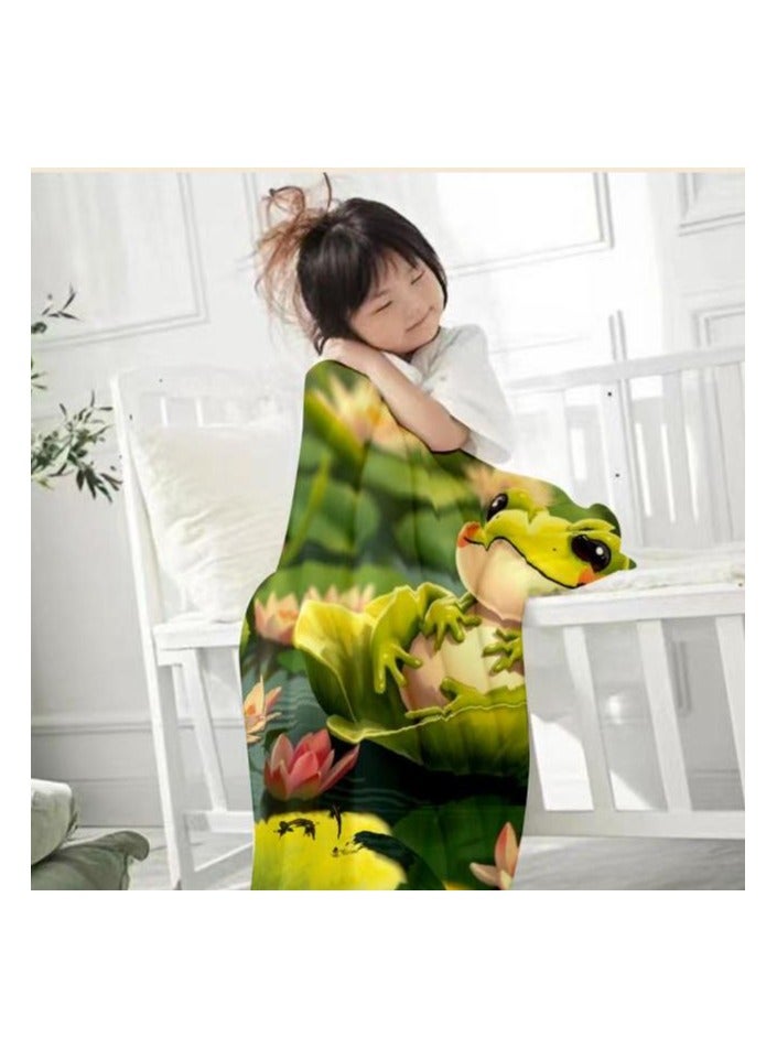 عام بطانية رقيقة من الفانيلا الكرتونية للأطفال أو الطلاب (دافئة ومريحة ومناسبة للنوم والألعاب) 100 سم * 150 سم - 692 - Image 3