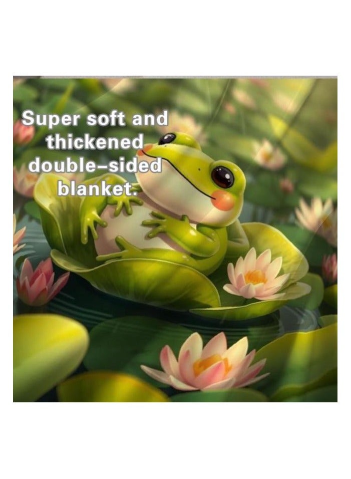 عام بطانية رقيقة من الفانيلا الكرتونية للأطفال أو الطلاب (دافئة ومريحة ومناسبة للنوم والألعاب) 100 سم * 150 سم - 692 - Image 4