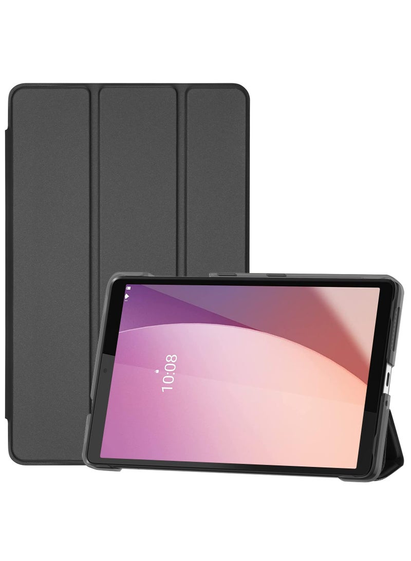 Procases Lenovo Tab M8 4th Gen Case 8 Inch Slim Stand Hard Back Shell Protective Smart Cover Black - Image 1