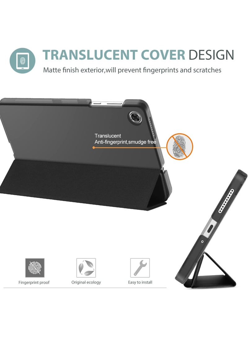 Procases Lenovo Tab M8 4th Gen Case 8 Inch Slim Stand Hard Back Shell Protective Smart Cover Black - Image 3