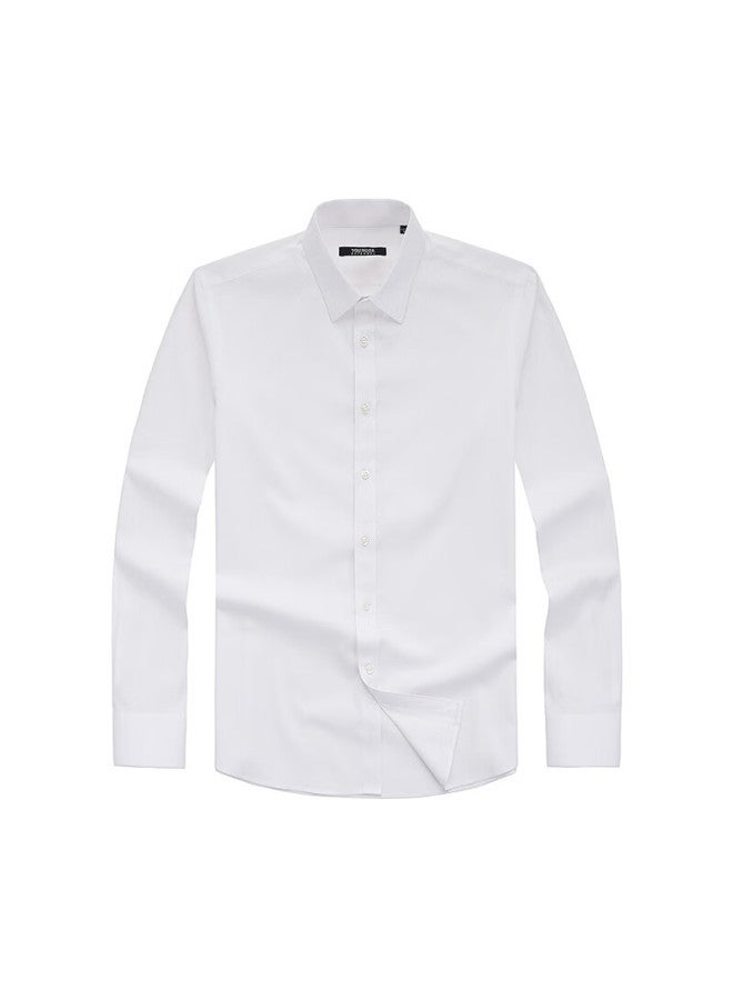 Youngor Men's Dp Wrinkle-free Long Sleeve Shirt Spring New Official Business Solid Casual Commuter Shirt 109890 - Image 3