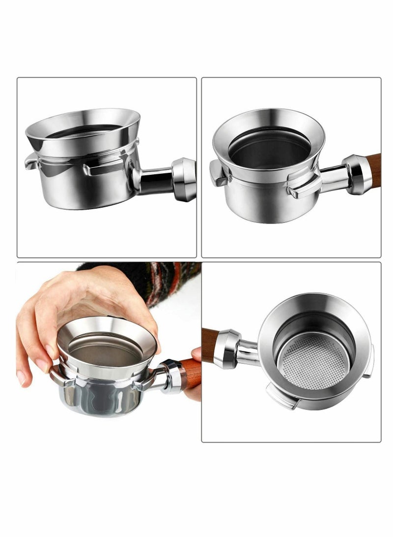 SYOSI حلقة جرعة 51 مم من الفولاذ المقاوم للصدأ حلقة جرعة القهوة قمع جرعة الإسبريسو حلقة بروتافلتر القهوة لـ 51 مم بورطافيلتر - Image 3