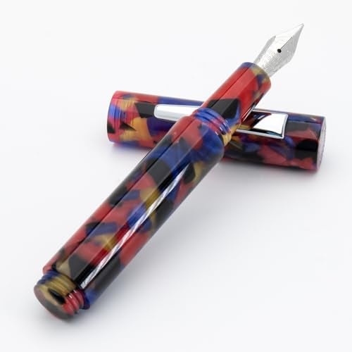 Monteverde MVP Fountain Pen Red Puzzles Stub Nib Compact Versatile Mini Pocket Pen JoWo GermanMade Nib Cartridge Eyedropper Fill - Image 1