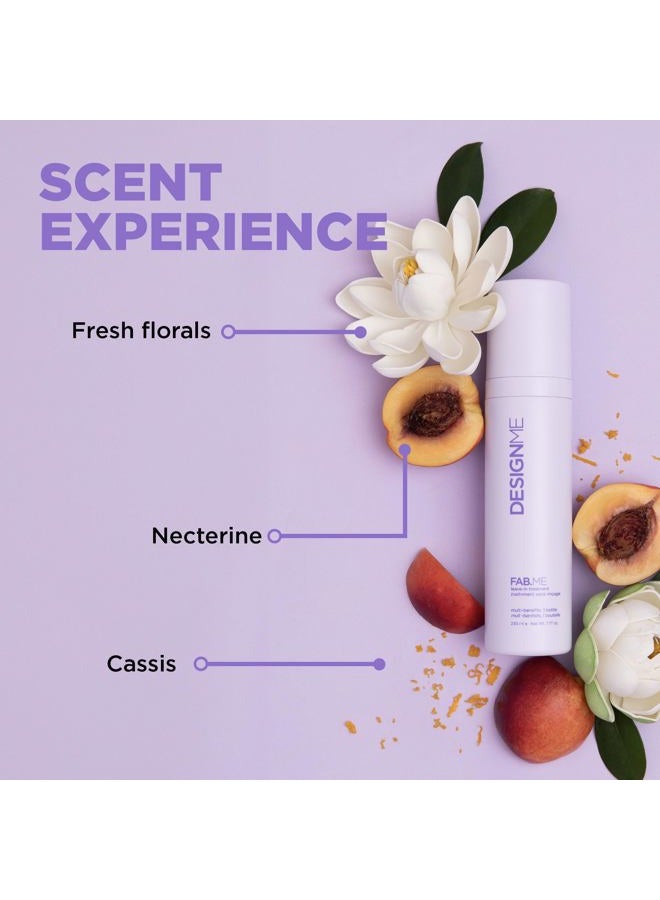 Design.ME FAB.ME Leave-In Conditioner Spray | Detangles, Hydrates, and Controls Frizz | Heat Protector & Reduces Blow Dry Time | Adds Shine, is Color Safe and Ideal for Styling All Hair Types - Image 4