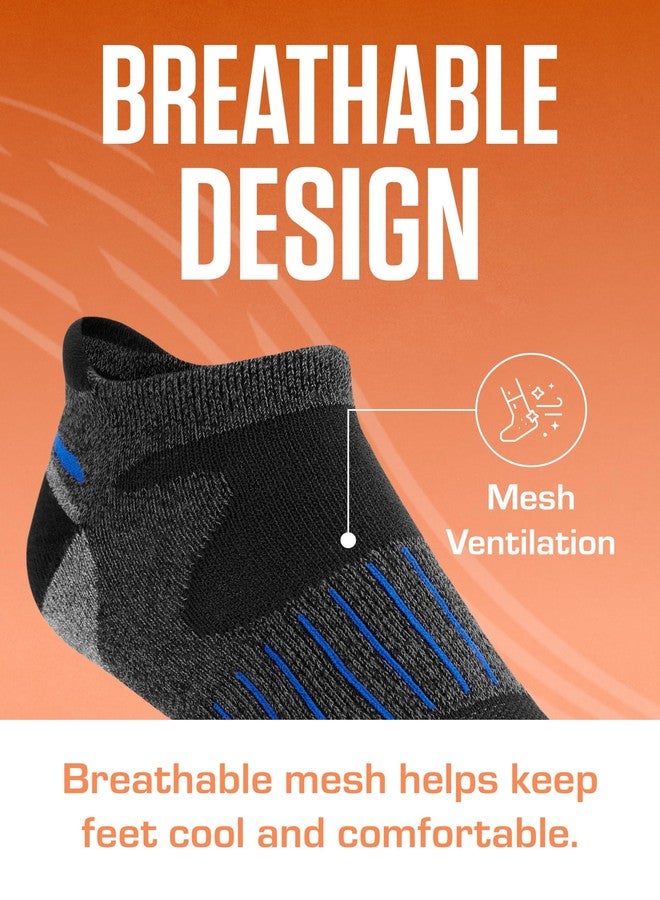 سوف سول جوارب رياضية ناعمة من الخيزران مبطنة عالية الأداء، بدون ظهور، مع عروة للكعب، عبوة متعددة (6 أزواج)، أبيض، مقاس رجالي 10-13 - Image 5