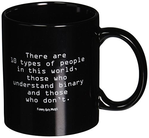 Funny Guy Mugs There Are 10 Types of People Ceramic Coffee Mug - 11oz - Ideal Funny Coffee Mug for Women and Men - Hilarious Novelty Coffee Cup with Witty Sayings - Image 4