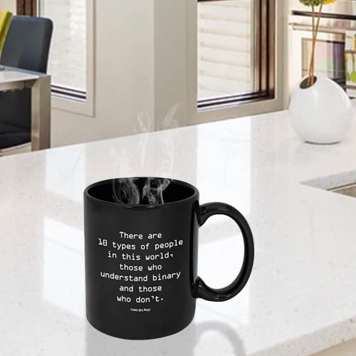Funny Guy Mugs There Are 10 Types of People Ceramic Coffee Mug - 11oz - Ideal Funny Coffee Mug for Women and Men - Hilarious Novelty Coffee Cup with Witty Sayings - Image 3