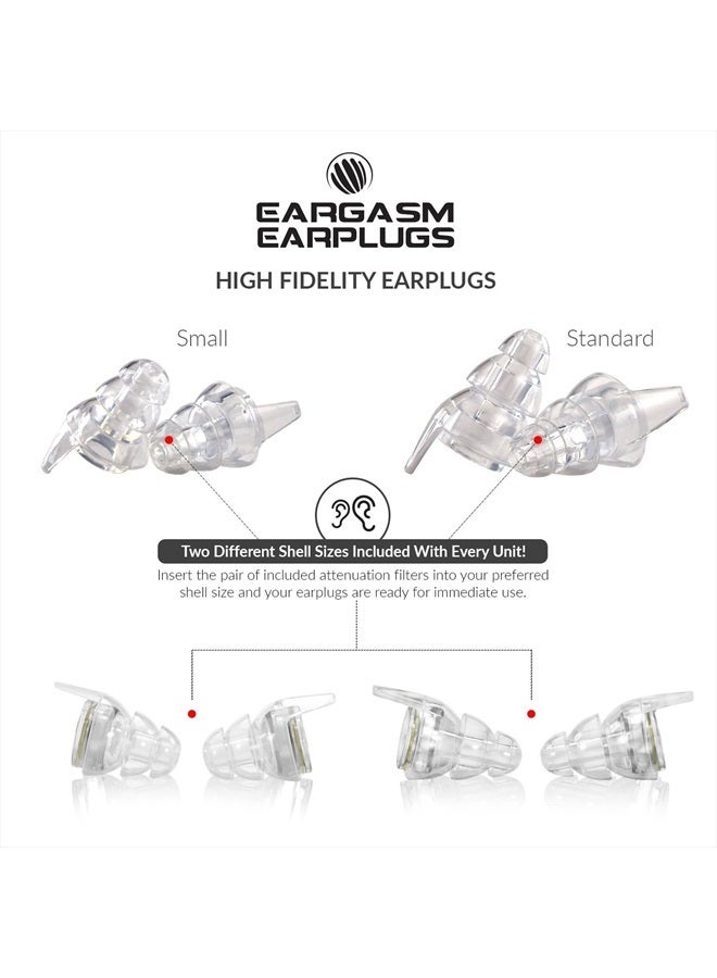 Eargasm High Fidelity Ear Plugs For Concerts Musicians Motorcycles Noise Sensitivity Conditions And More Transparent  - Image 5