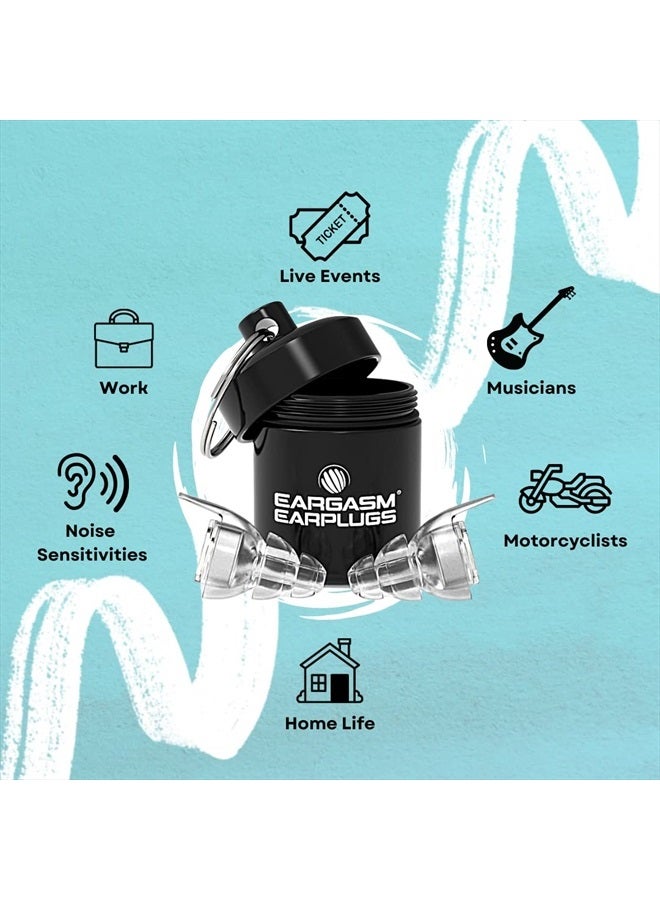 Eargasm High Fidelity Ear Plugs For Concerts Musicians Motorcycles Noise Sensitivity Conditions And More Transparent  - Image 2
