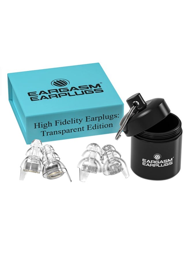 Eargasm High Fidelity Ear Plugs For Concerts Musicians Motorcycles Noise Sensitivity Conditions And More Transparent  - Image 1