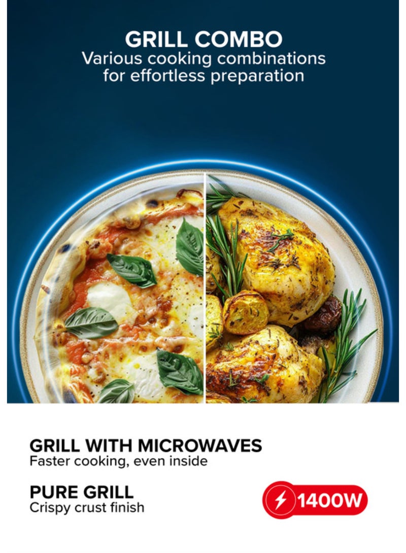 Clikon Digital Microwave Oven With Multiple Operations 25 L 1400 W CK4319 Dark Grey - Image 4