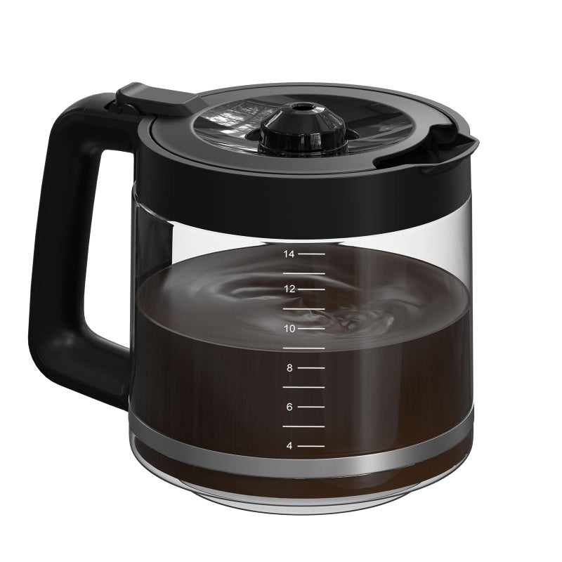 14Cup Coffee Pot Replacement Carafe Compatible with Mr Coffee 14Cup Programmable Coffee Maker Model  BVMCPC14CARAFE 1 Pack