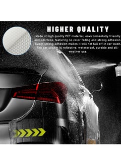 Generic 20 PCS Car Arrow Reflective Stickers, Waterproof Safety Warning Sign Reflective Decal, High Night Visibility Reflector Tape for Auto Trunk Rear Bumper Body, Car Accessories (Fluorescent Yellow)  - Image 5