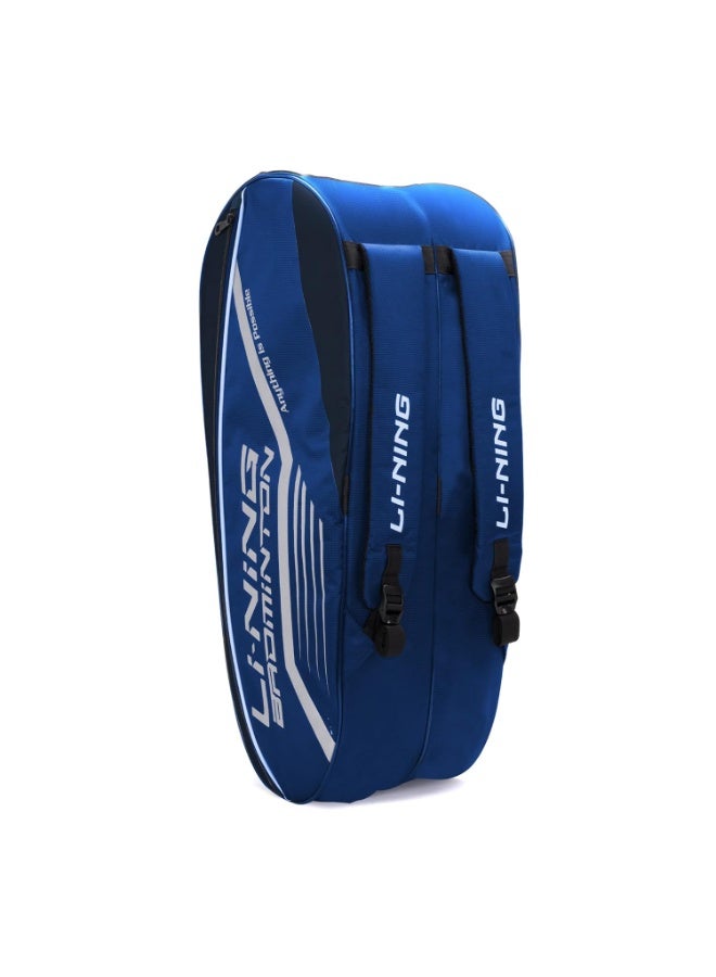 Li-Ning Li-Ning Hot Shot Triple Zipper Polyester Badminton Kit Bag (Blue/Navy, Large) - Image 1