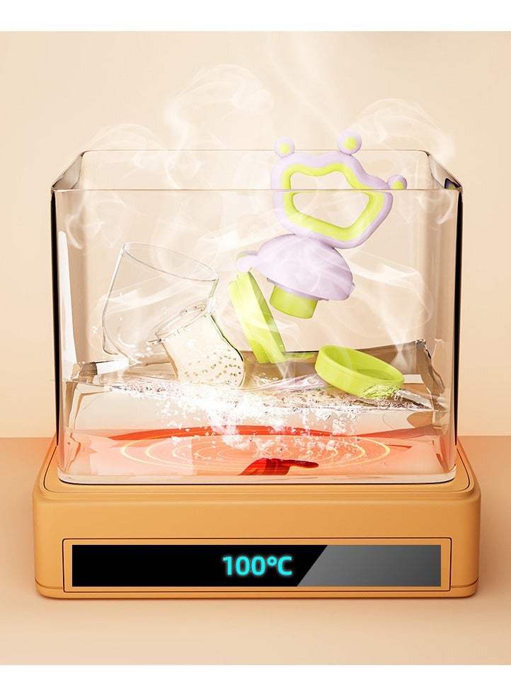 Twisoo Silicone Infant Fruit Feeder - BPA-Free Silicone 3 Size Mesh Nipple - Safe Fresh Vegetable & Fruit Feeder for Babies, Easy to Hold, Ideal for Weaning & Teething (Pink) - Image 4