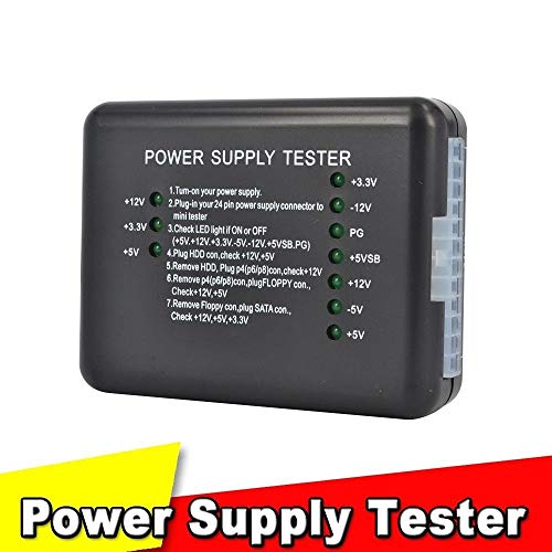 LipiWorld® Power Supply Tester Computer PC 24 pin 20 pin 8 pin 6 pin 4 pin for PSU, ATX, SATA, HDD, SMPS, PC, Floppy with LED Indicator Light - Image 4
