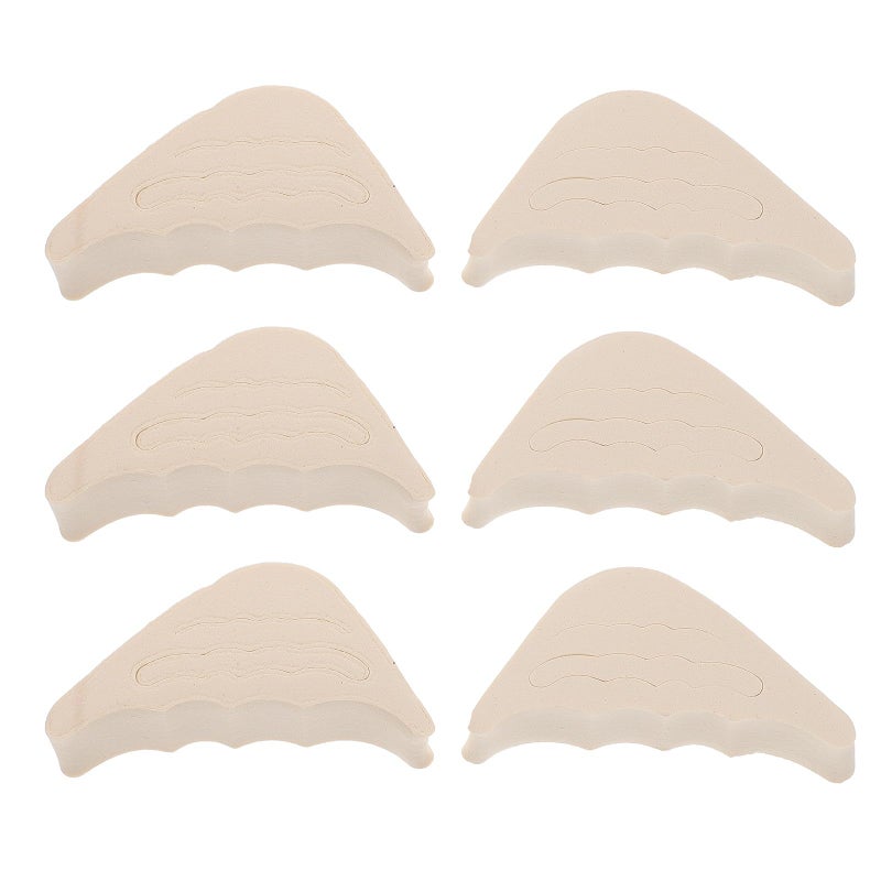 Thickened Skin Color High Heel Toe Pads 6 Pairs Anti Slip Front Sole Protection Cushions - Image 2