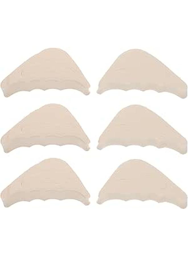 Thickened Skin Color High Heel Toe Pads 6 Pairs Anti Slip Front Sole Protection Cushions - Image 1