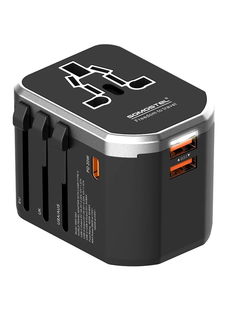 SOMOSTEL SMS-Q43 20w Fast Charging Universal Travel Adapter - Image 1