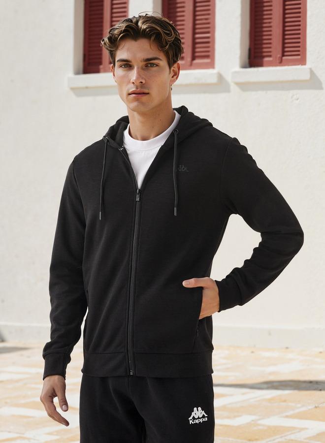 Kappa Regular Fit Zip Through Hoodie with Pockets - Image 1