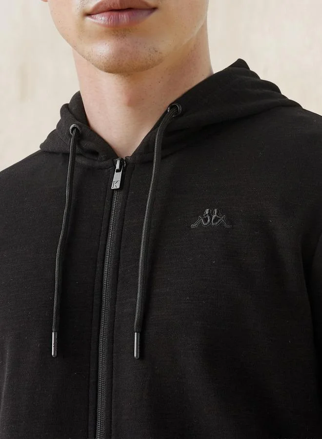 Kappa  Kappa Regular Fit Zip Through Hoodie with Pockets for Men | Best Price UAE