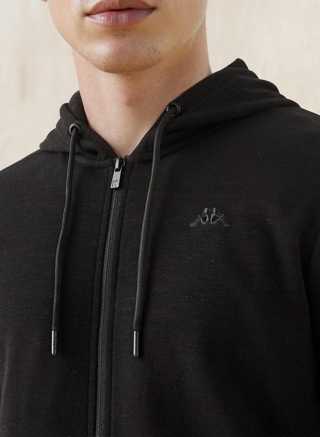 Kappa Regular Fit Zip Through Hoodie with Pockets - Image 4