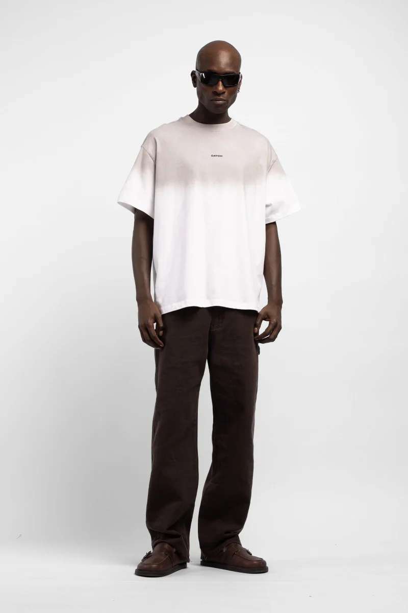 Catch Gradient Wash Logo Printed T-Shirt