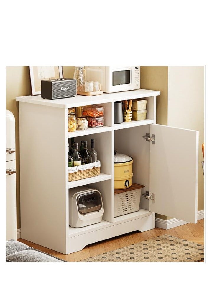 جولدن زاوية القهوة ، خزانة القهوة مع التخزين ، خزانة وحدة تخزين بوفيه الجانبية الحديثة مع درج ، طاولة لهجة بيضاء للمنزل (80*40*90 سم) - Image 3