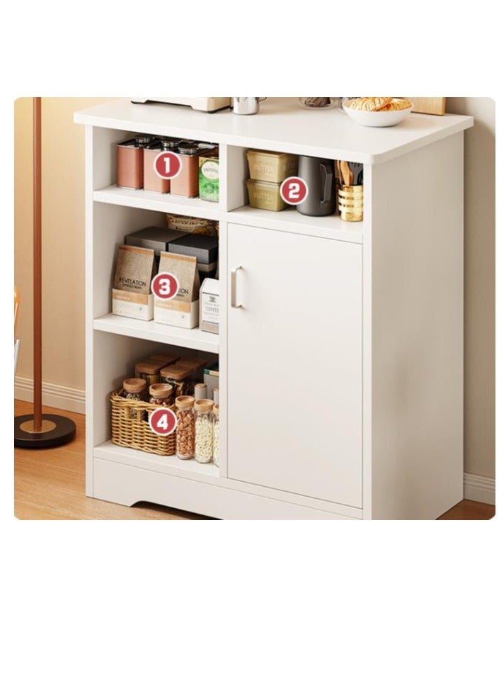 جولدن زاوية القهوة ، خزانة القهوة مع التخزين ، خزانة وحدة تخزين بوفيه الجانبية الحديثة مع درج ، طاولة لهجة بيضاء للمنزل (80*40*90 سم) - Image 5