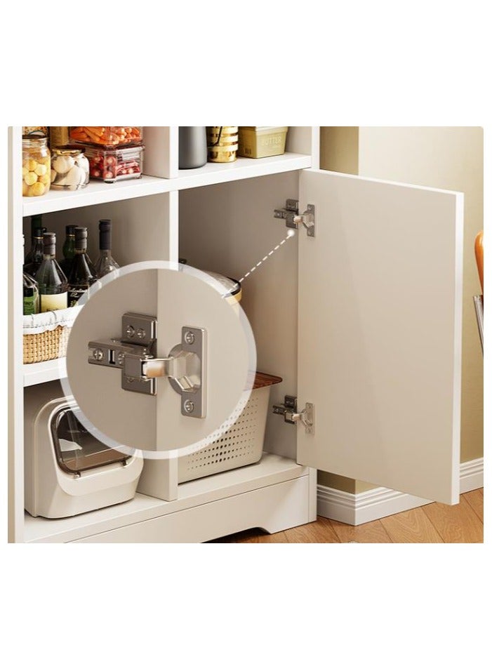 جولدن زاوية القهوة ، خزانة القهوة مع التخزين ، خزانة وحدة تخزين بوفيه الجانبية الحديثة مع درج ، طاولة لهجة بيضاء للمنزل (80*40*90 سم) - Image 4