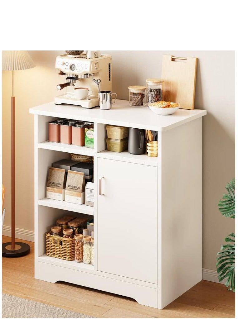 جولدن زاوية القهوة ، خزانة القهوة مع التخزين ، خزانة وحدة تخزين بوفيه الجانبية الحديثة مع درج ، طاولة لهجة بيضاء للمنزل (80*40*90 سم) - Image 1