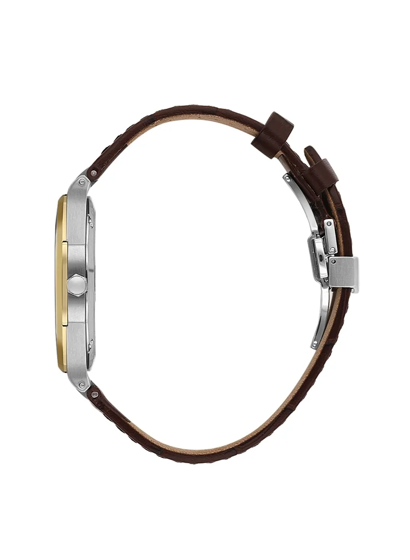 SANTA BARBARA POLO & RACQUET CLUB Santa Barbara Polo & Racquet Club - Noble Men's Watch | Leather Band with Steel Case | Analog | Round Dial | Sapphire Glass | Japanese Quartz | Water Resistance 50 Meters