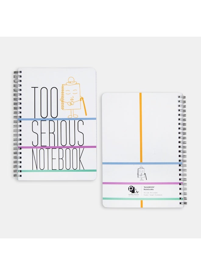 PK Design Notebook Notebooks: Too Serious - Image 1