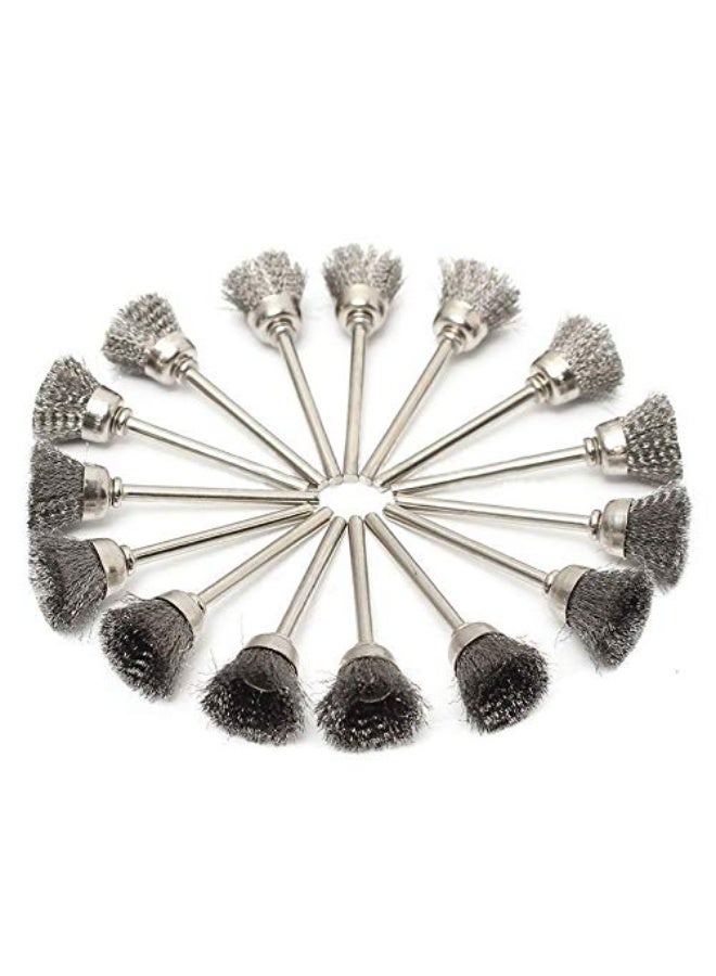 45-Piece Wire Brush Set for Rotary Tools (Pen, Cup, Wheel) - Image 2