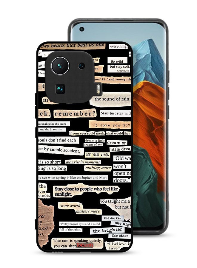 Tolwak Xiaomi Mi 11 Pro Protective Case Cover Quotes Stickers - Image 1
