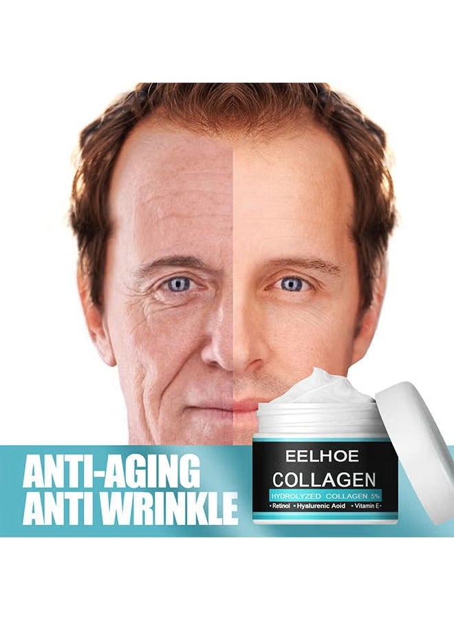 EELHOE Men's Moisturizing Anti-Aging Cream, 30g Men's Face Moisturizer Cream, Age Rewind Men's Wrinkle Cream, Anti Aging Wrinkle Cream for Men, Skin Firming and Tightening Lotion - Image 4