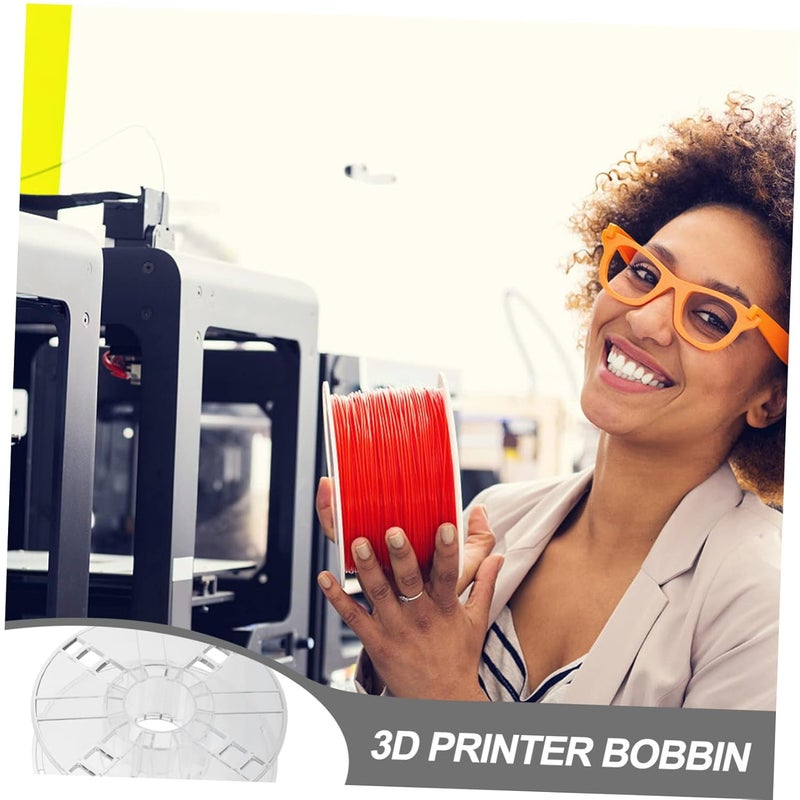 IMIKEYA 3D Printer Spool Reel Pc Filament 1kg Hollow Bobbin Comfortable Surface for Safe Handling - Image 2