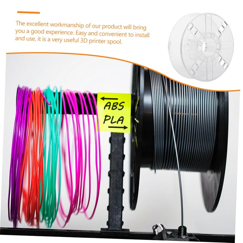 IMIKEYA 3D Printer Spool Reel Pc Filament 1kg Hollow Bobbin Comfortable Surface for Safe Handling - Image 5