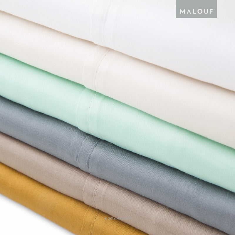 مالوف Malouf Soft و Eco Friendly Tencel Pillowcase و Seet-Sets Queen Ecru - Image 4