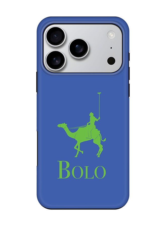Tough Pro Magnetic Case for iPhone 17 Pro, Dual Layer hybrid PC + TPU Mobile Cover Matte - BOLO Blue