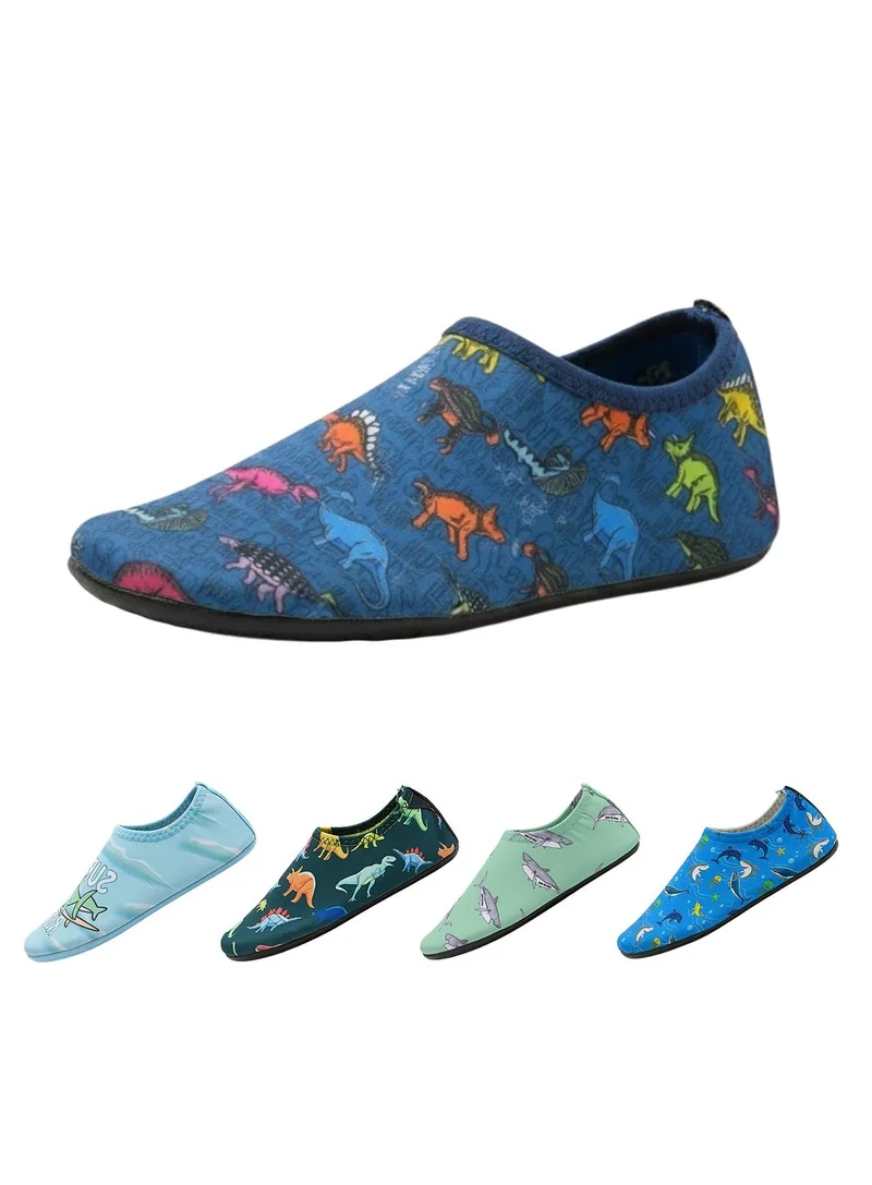 سليبستوب سليبستوب تكساس أحذية أطفال بطبعة ديناصور غير قابلة للانزلاق للمياه والشاطئ خفيفة الوزن سريعة الجفاف جاهزة للسباحة للأطفال والرضع
